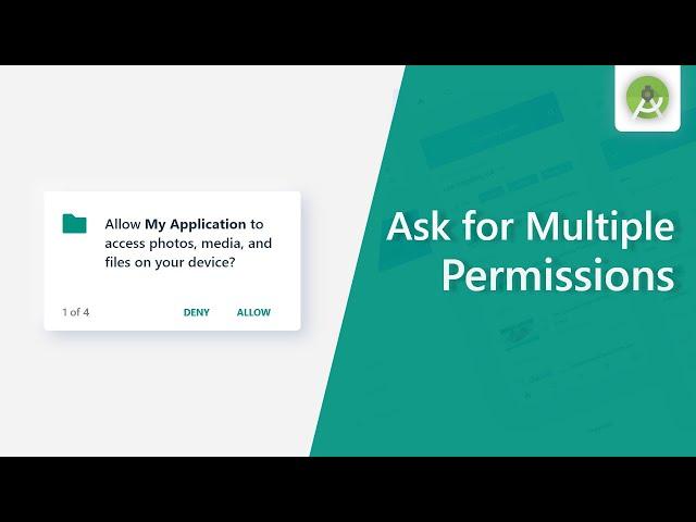 How to request Multiple Permissions at once in android || Android studio tutorial