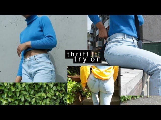 TRY ON THRIFT STORE HAUL 2018 // Vintage Denim +