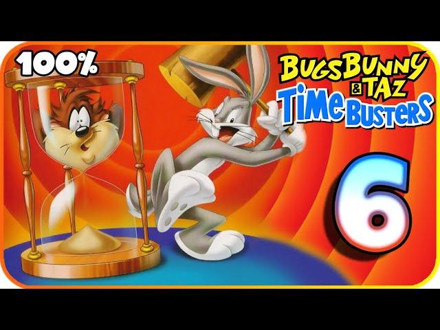 Bugs Bunny & Taz: Time Busters Walkthrough Part 6 (PS1) 100% Arabian Era - Sunset Alleys