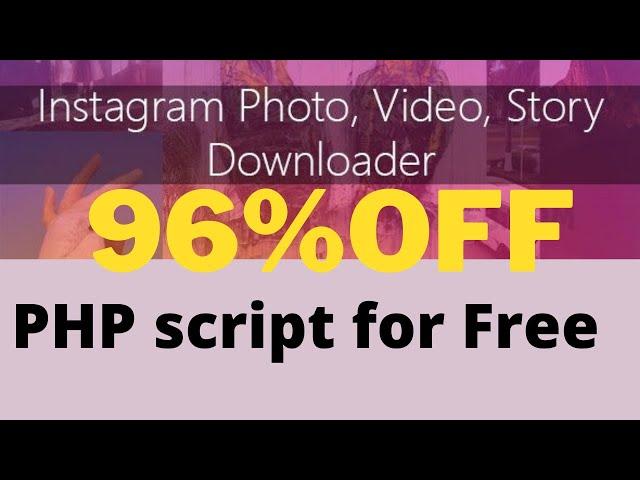 instagram photo and video downloader script for free