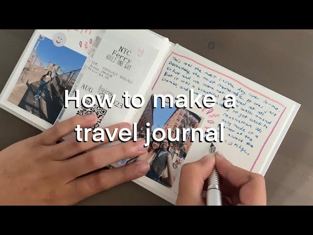 how to make a travel journal  ️  + trying a fountain pen  (ft bastion)