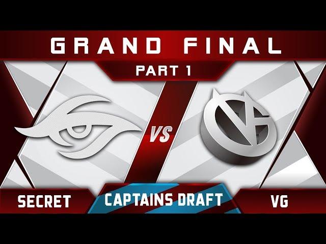 Secret vs VG [EPIC] Grand Final Captains Draft 4.0 Highlights Dota 2 - Part 1