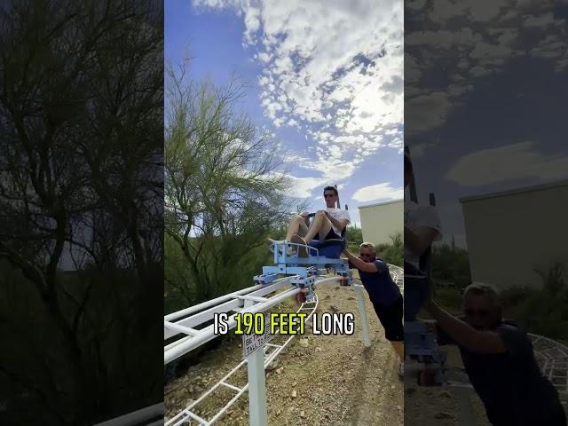 Would you ride this INSANE backyard roller coaster? 