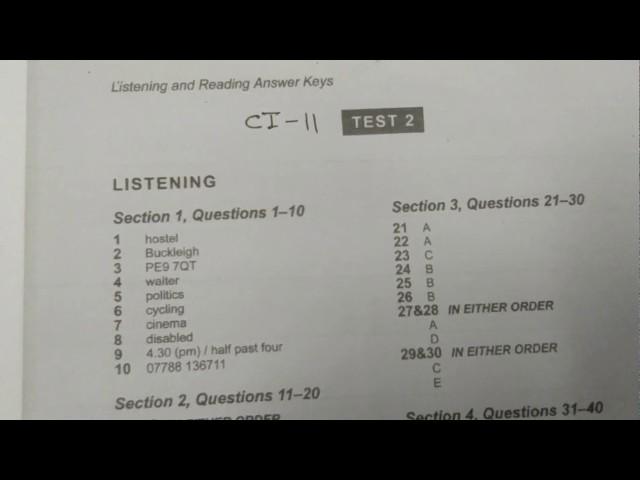 ENQUIRY about joining Youth Council Answer Key/ CAMBRIDGE IELTS 11 LISTENING TEST 2 (TWO) ANSWER KEY