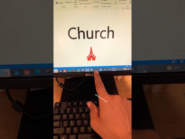 ️ Church Symbol Shortcut Key #shorts #computer #msword