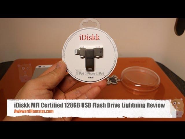 iDiskk MFI Certified 128GB USB Flash Drive Lightning Review