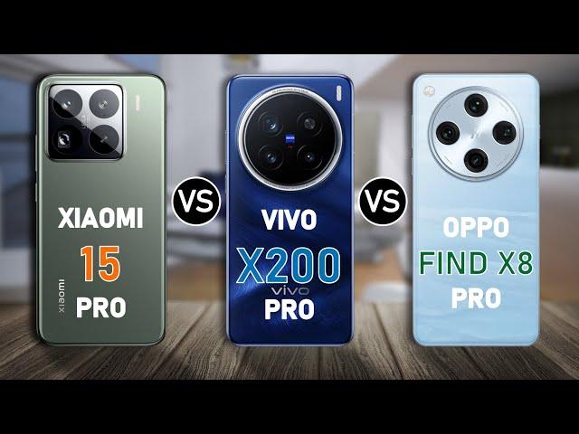 Xiaomi 15 Pro vs Vivo X200 Pro vs Oppo Find X8 Pro