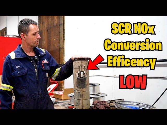 SCR NOx Conversion Efficiency LOW fault code on semi trucks