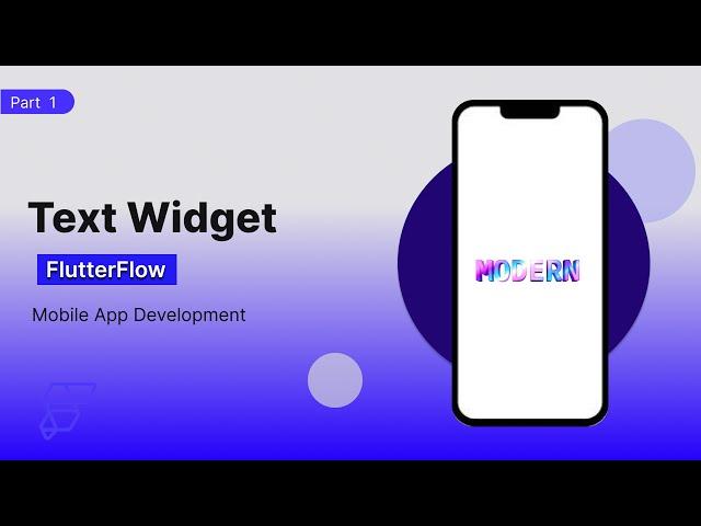 Part 1 | Text Widget in FlutterFlow | Figma | Design for beginners Easy Tutorial