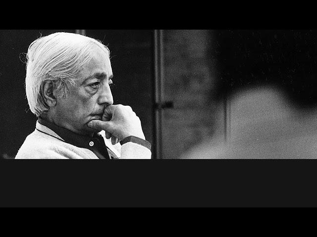 Audio | J. Krishnamurti - Brandeis University 1968: A way of living that cannot be taught by another