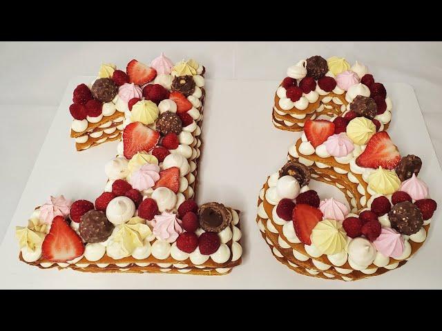 Торт цифра. Cake number.