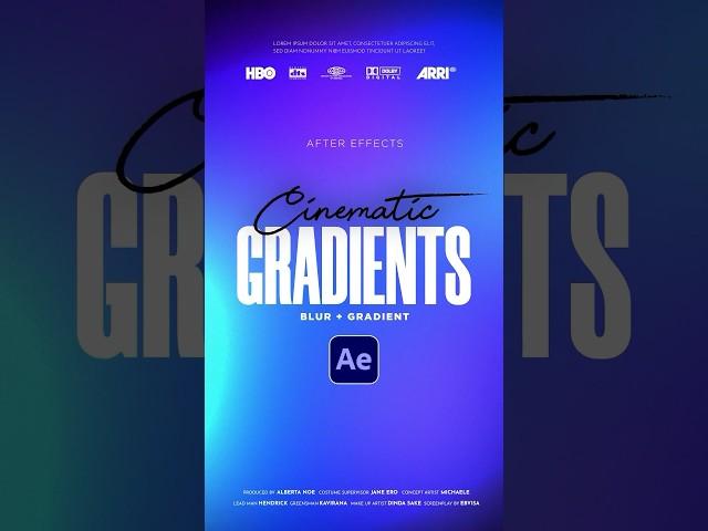 Create Amazing Gradient Animated Backgrounds in After Effects