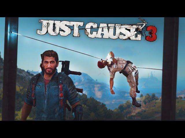 JUST CAUSE 3 FAILS: #1 (JC3 Funny Moments Compilation)