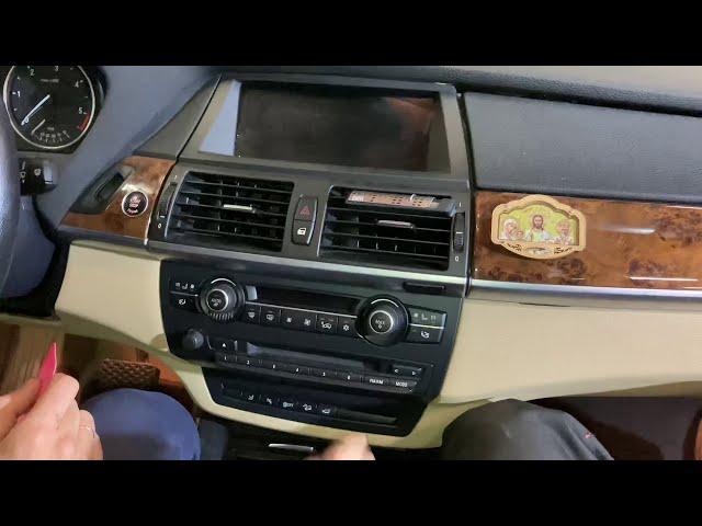 BMW X5 e70 как снять штатную магнитолу/ BMW X5 e70 how to remove the head unit