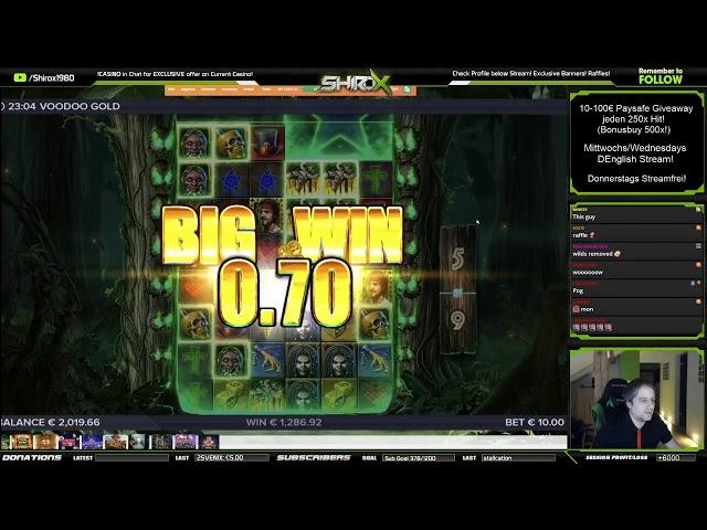 Voodoo Gold INSANE MEGA BIG WIN Elk