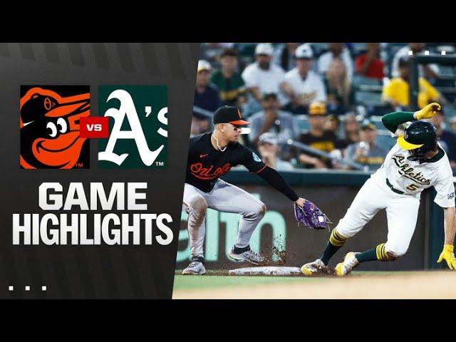 Orioles vs. A's Game Highlights (6/6/25) | MLB Highlights