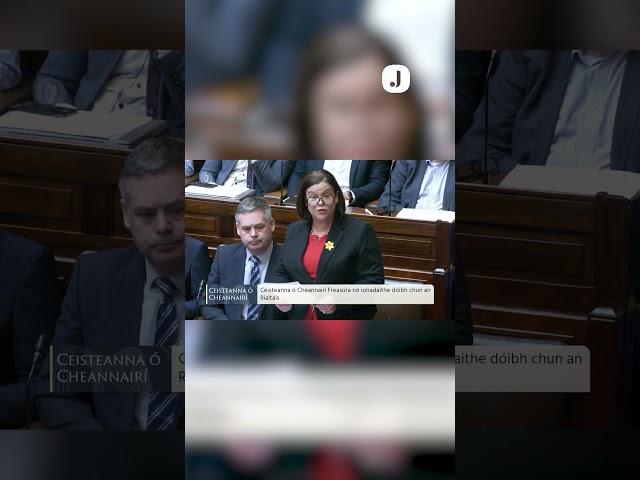 Sinn Féin leader Mary Lou McDonald says that Ceann Comhairle Verona Murphy’s position is untenable.
