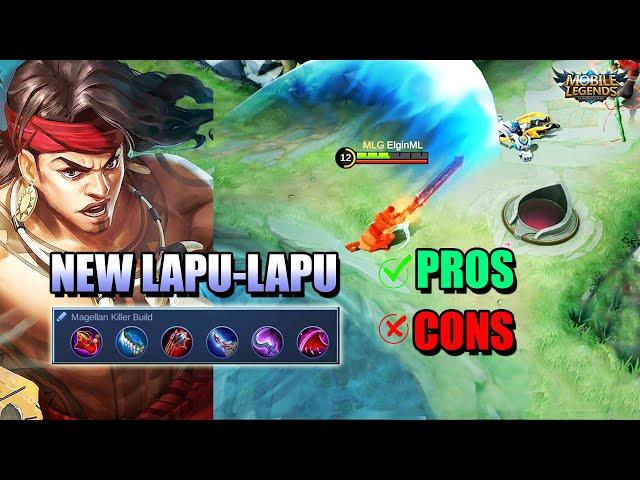 NEW LAPU-LAPU GAMEPLAY - PROS AND CONS OF THE REVAMP LAPU-LAPU - MLBB