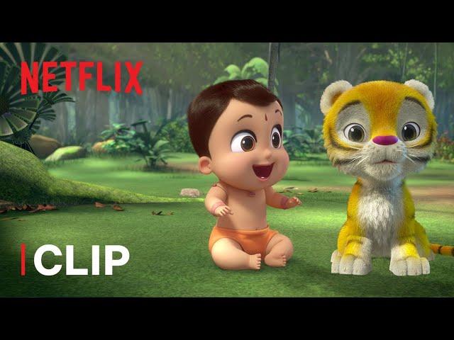 Baby Tiger Friend? Mighty Little Bheem | Netflix Jr