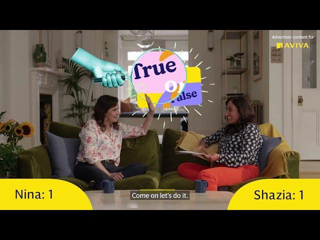 Extraordinary insurance claims: true or false? Nina Wadia and Shazia Mirza play the game with Aviva