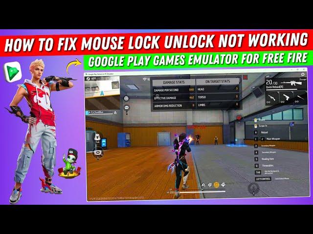 How to Fix Google Play Games PC Emulator Mouse Lock Unlock Not Working Free Fire