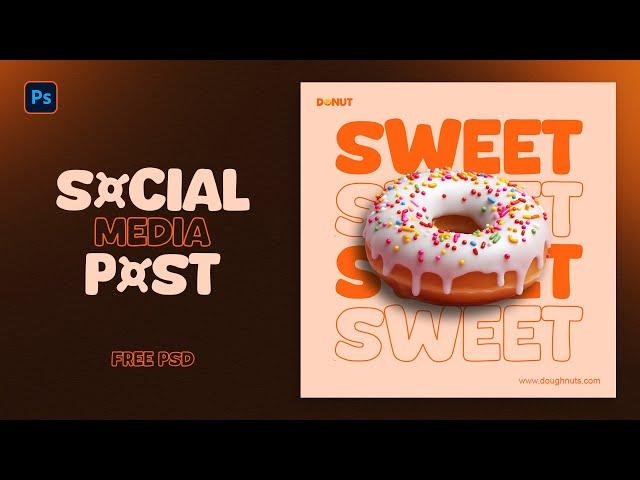 Social Media Post Design In Photoshop ( With Free PSD File )