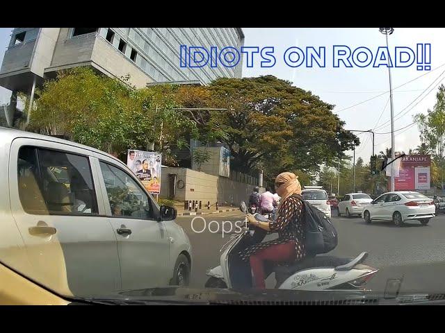 Idiots on Road - Narrow Escape from Accident!  #roadsense #baddrivers #baddriving