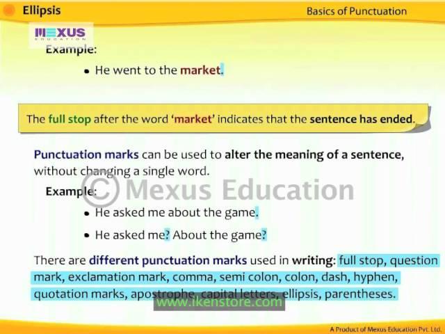 Ellipsis | English Grammar | iken | ikenedu | ikenApp