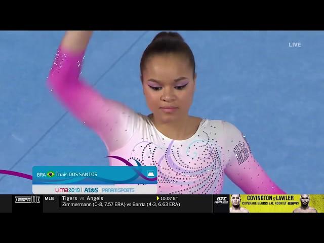 Thais Dos Santos (BRA) Floor 2019 Pan Am Games Women's Gymnastics AA