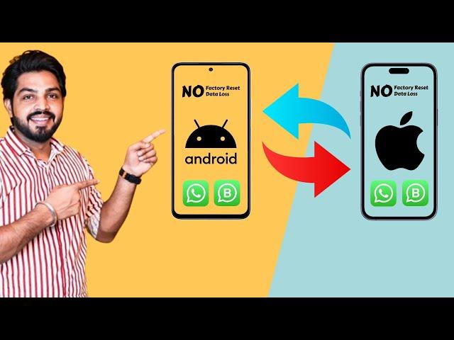 How to transfer WhatsApp from Android to iPhone | iPhone to Android | Android to Android | 2024