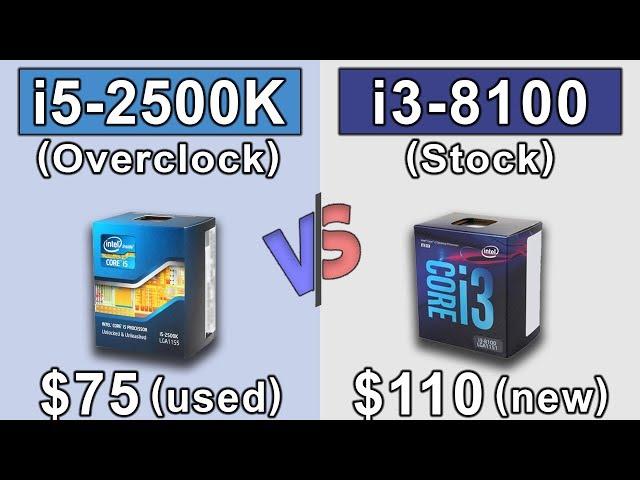 i5 2500K (4.4GHz) OC vs i3 8100 (3.6GHz) Stock | GTX 980 Ti OC | New Games Benchmarks