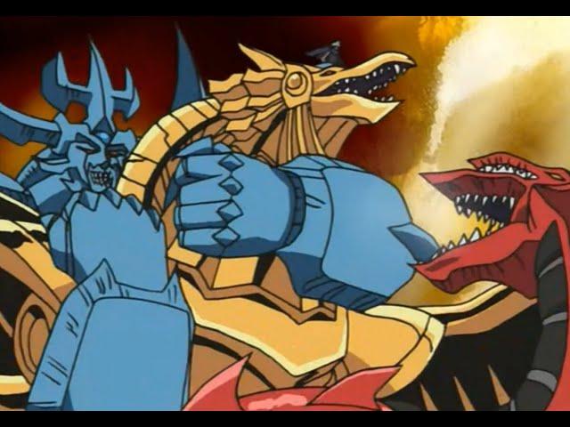 Yu-Gi-Oh - Ra Man-Handled by Slifer & Obelisk