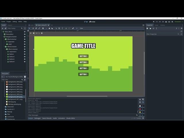 How To Create A Simple Main Menu In Godot!