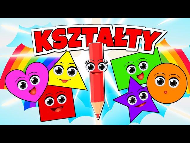 🟥⭐ KSZTAŁTY dla dzieci po polsku ⭐🟥 Film edukacyjny