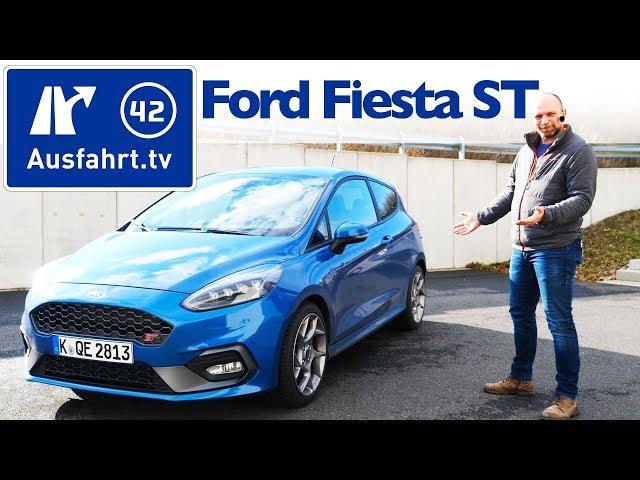 2019 Ford Fiesta 1.5 EcoBoost ST  - Kaufberatung, Test deutsch, Review, Fahrbericht Ausfahrt.tv