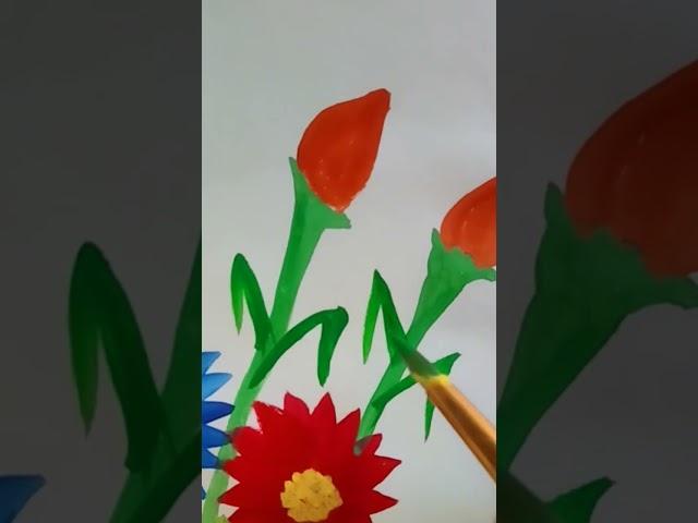 how to drawing tutorial  flowers design  very easy art #drawing #viral #short #youtubeshorts