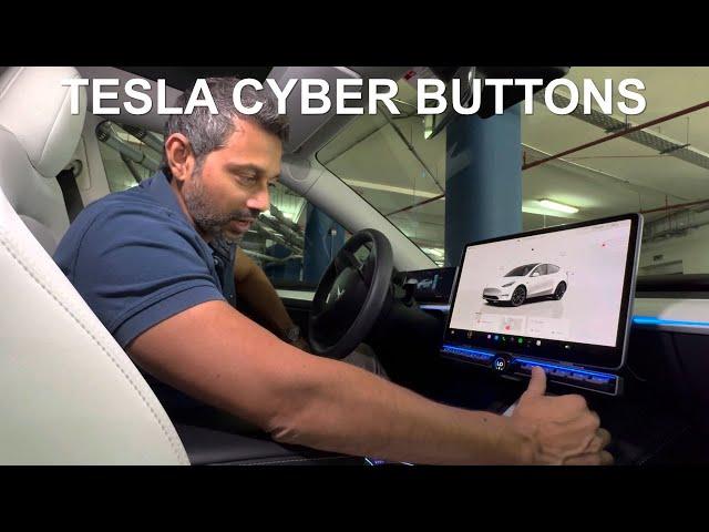 Tesla interior Upgrades | Tesla Cyber Buttons Review