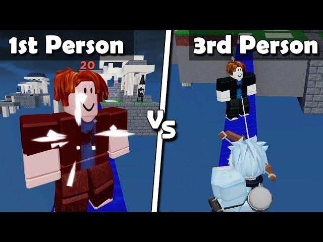 First Person vs Third Person - Which is BETTER? (Roblox Bedwars)