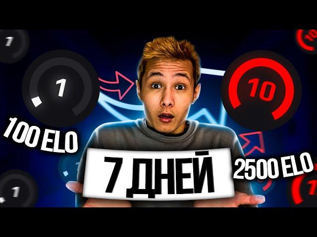 Я ПОДНЯЛ 2500 ELO за 7 ДНЕЙ