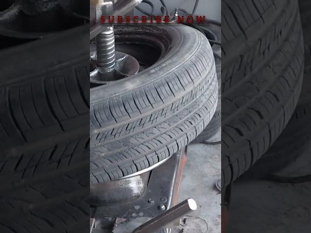 How to fix tire off rim  #how #viralshort #how to