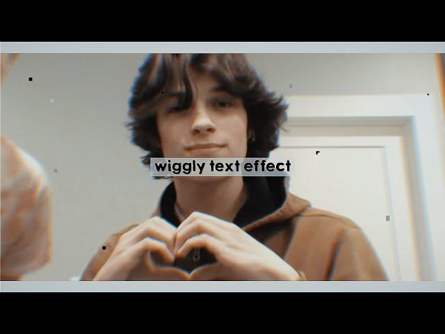 wiggly text effect | after effects