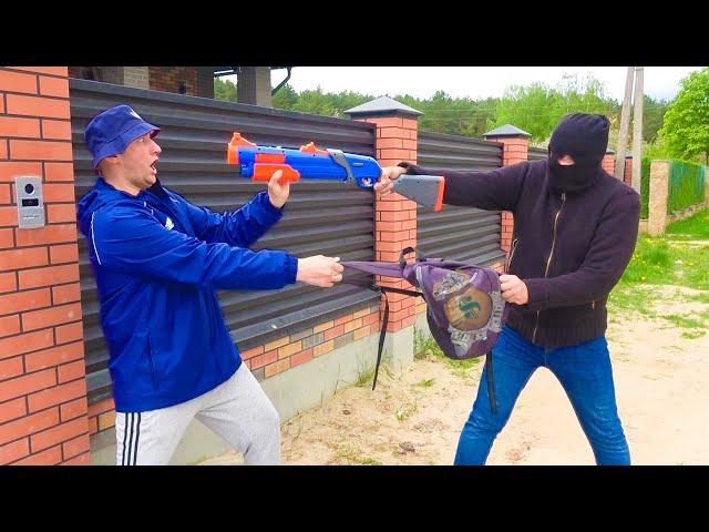 СТАРЫЙ ПОДСТРОИЛ ОГРАБЛЕНИЕ ЛЫСОЙ БОРОДЫ. NERF BROTHERS