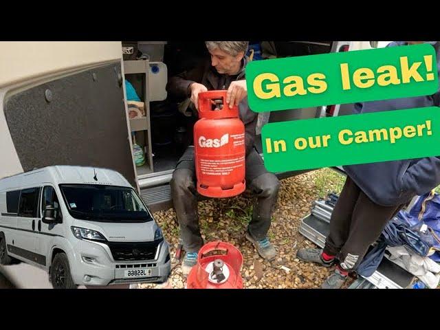 We Discover a GAS LEAK! In Our Camper Van! We Didn't Expect This!!