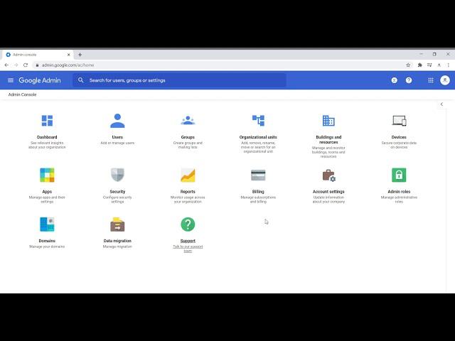 Google Workspace - Admin Console