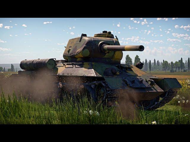 Т-34-85 (Д-5Т) ОСТАЛСЯ ОДИН НА ФЛАНГЕ И УНИЧТОЖИЛ ВСЕХ в War Thunder