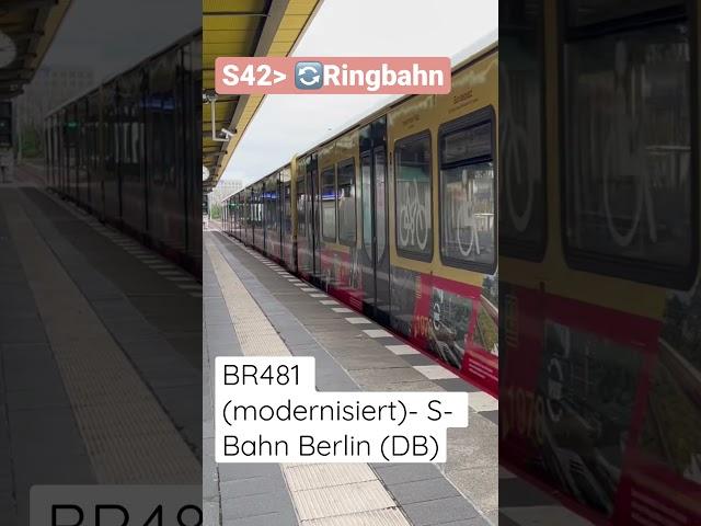 Ausfahrt einer S42 (Ring) mit der modernisierten BR 481 | ÖPNVinBB | #shorts