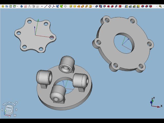 FreeCAD.#7. Круговой массив