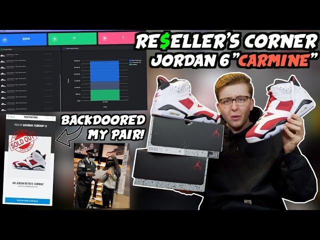 EMPLOYEES BACKDOORED MY PAIR! Nike Air Jordan 6 In-Store Vlog and Online Live Cop! Reseller's Corner