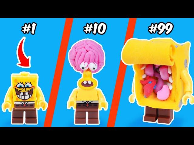 Cursed Minifigures in LEGO: All SpongeBob Characters Become Cursed | FUNZ Bricks