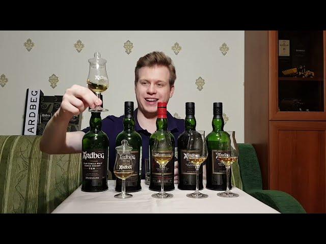 Дегустирую всю регулярную линейку Ardbeg Wee Beastie, Ten, An Oa, Uigeadail, Corryvreckan.